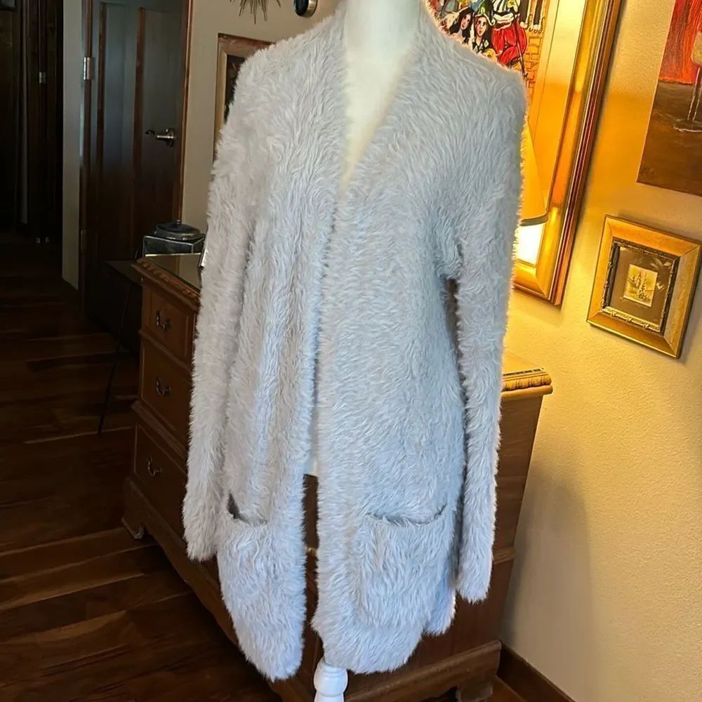 Free People Faux Fur Cardigan - Small